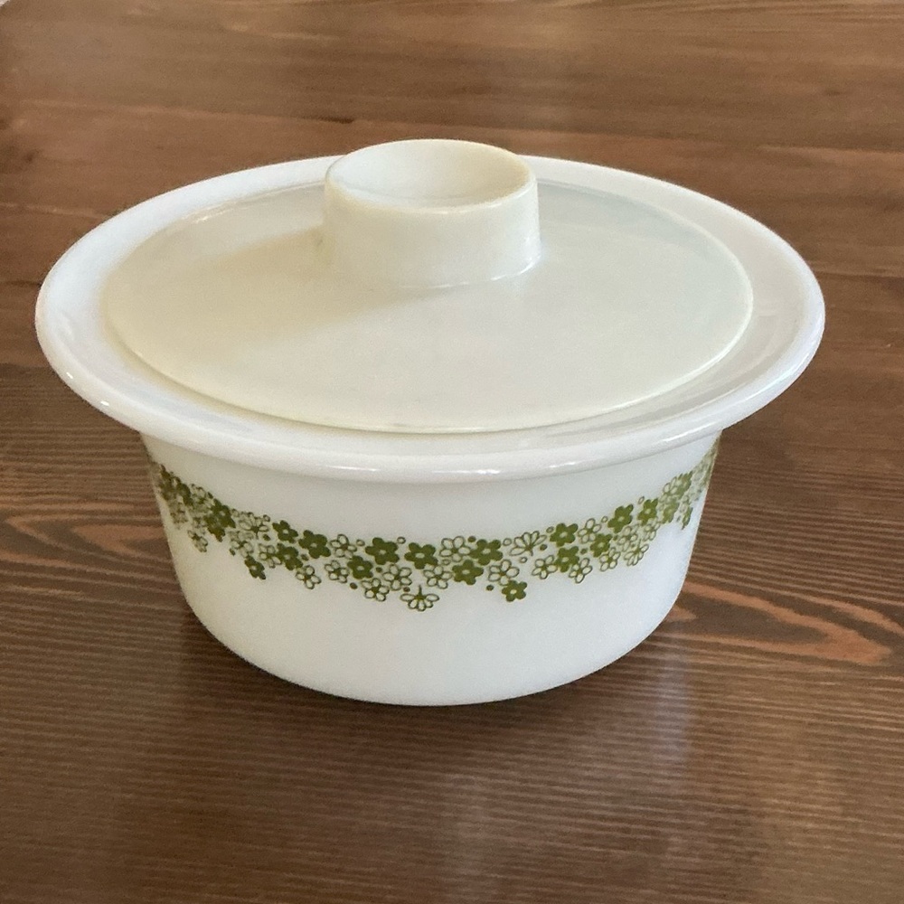 Pyrex round butter dish Vintage #75